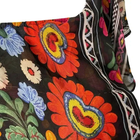 NWOT Women's Show Me Your Mumu chiffon ruffle sleeves crop top - Small - Picture 4 of 8